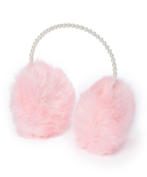 Faux Fur Pretty Girl Pearl Earmuffs