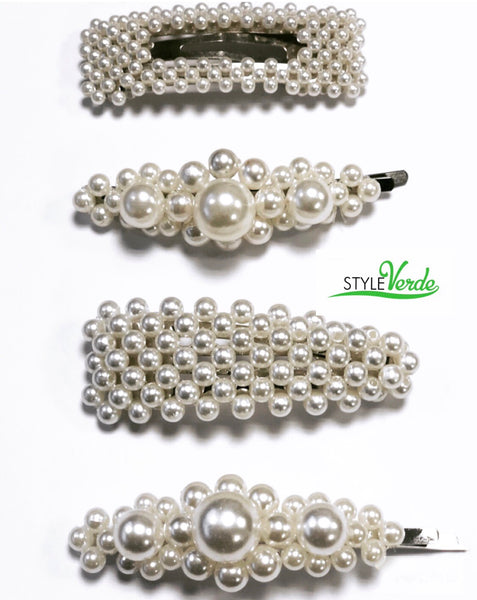 Pretty Girl Pearl Hair Pins